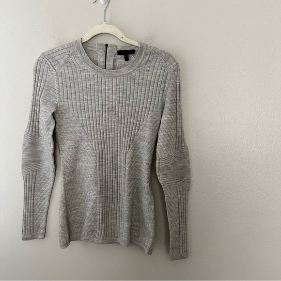 Belstaff Sweaters - Belstaff 100% virgin wool Gray Ribbed Sweater size XS